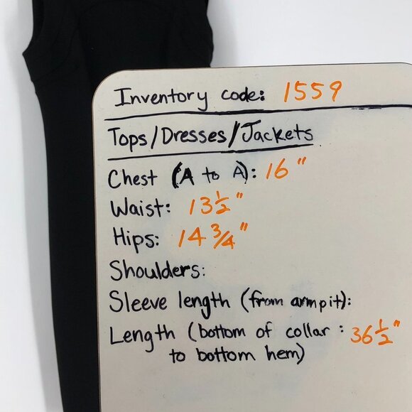 Calvin Klein Black Sheath Midi Sleeveless Dress Front Cutouts back zipup size 2 - Picture 13 of 15